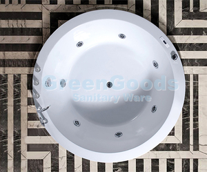 Bañera redonda <span class=keywords><strong>de</strong></span> lujo <span class=keywords><strong>para</strong></span> interiores, <span class=keywords><strong>Spa</strong></span> <span class=keywords><strong>de</strong></span> burbujas <span class=keywords><strong>de</strong></span> aire, bañeras <span class=keywords><strong>de</strong></span> masaje - Product Image 4