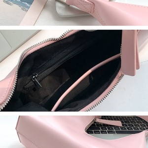Custom Luxury PU Leather Women's Underarm Bag with Zipper Ladies Hand Bags and Shoulder Bag - Product Image 6