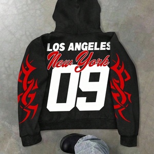 Hoodies à Capuche Croppés Boxy Personnalisés avec Impression DTG, en Coton Molletonné Lourd de Haute Qualité, Coupe Oversize pour Hommes - Product Image 3