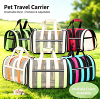 Sac à dos de voyage souple et tendance pour chat et chien avec fermeture éclair, sacoche bandoulière portable et respirante pour animaux de compagnie