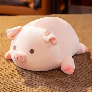 Peluche cochon mignon, jouet en peluche, oreiller de lit, super doux, personnalisé, en coton, cadeau pour petite amie, 40cm-80cm, unisexe - Product Image 3