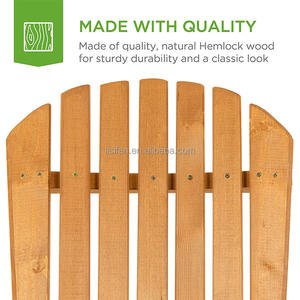 Chaise pliante Airondack en bois pour meubles d'extérieur colorés et imperméables pour le jardin - Product Image 3
