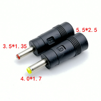 Adaptateur de chargeur secteur DC 5,5 x 2,5 mm femelle vers 3,5 x 1,35 mm et 4,0 x 1,7 mm mâle, connecteur droit 35135 4017