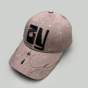 Cappellino da Baseball Regolabile in Cotone 100% con Ricamo Lettere Grandi <span class=keywords><strong>ZY</strong></span> Stile Americano Retrò Primavera Estate Uomo Donna Casual - Product Image 5