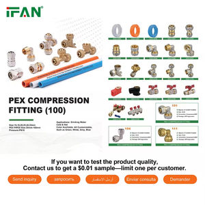 Raccord de tuyauterie PEX IFAN OEM ODM certifié ISO CE, raccord de compression en laiton pour <span class=keywords><strong>plomberie</strong></span> - Product Image 2