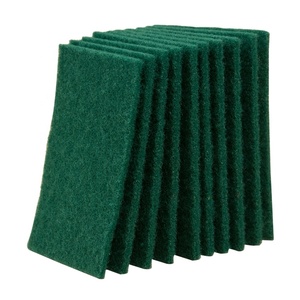 10pcs tarjeta abrigo verde <span class=keywords><strong>de</strong></span> estropajo <span class=keywords><strong>de</strong></span> lavado cocina verde depurador verde scouring pad - Product Image 2