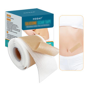 Feuilles de gel de silicone Hodaf pour cicatrices, 4x15cm, rouleau, patch cicatrisant imperméable pour cicatrices post-chirurgicales, tous types de peau - Product Image 1