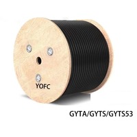 Kabel Optik Berlapis Baja YOFC GYTA/GYTS Outdoor Single-mode 4/6/8/12/16/24/48 Core ADSS Fiber Optic Cable