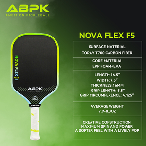 Palas de Pickleball Portátiles Pongpick <span class=keywords><strong>NOVA</strong></span> FLEX True Foam T700 de Fibra de Carbono de 16 mm, Núcleo de EVA, Alta Calidad, Duraderas, Alargadas, PRO IV - Product Image 3