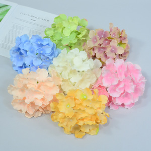 Fleurs d'hortensia artificielles Dongchen Crafts, diamètre 18 cm, fleurs en soie pour décoration de maison et de mariage - Product Image 1