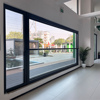 Ventanas Corredizas Automáticas Verticales de Diseño Moderno, Ventana Eléctrica Inteligente de Aluminio con Apertura Automática