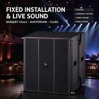 Subwoofer actif de 15 pouces, équipement musical professionnel, 18 pouces professionnel pour salles de réception et événements en direct