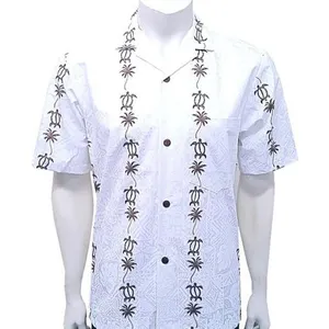 맞춤 인쇄 의류 공급 업체 캐주얼 열대 하와이 셔츠 남성 공장