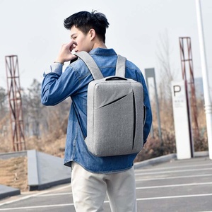 XINGYONZHE FD-033 Modern Polyester Laptop <b>Backpack</b> with Air Cushion Belt Handle Closure Protective Design for <b>School</b> Use <b>Black</b> - Product Image 3