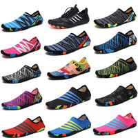 Séchage rapide Aqua pieds nus chaussures d'eau pour les essentiels de sport pour croisière natation plage piscine Yoga Surf maille semelle intérieure