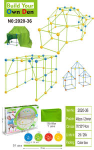 Blocs de Construction éducatifs pour enfants, jouets créatifs, roulettes à tige, Tunnels, tentes, en plastique - Product Image 2
