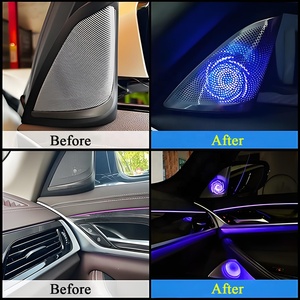Cache-centre de voiture synchrone coloré décoratif intérieur lumière d'ambiance pour <span class=keywords><strong>BMW</strong></span> G30 G38 2016 + - Product Image 2