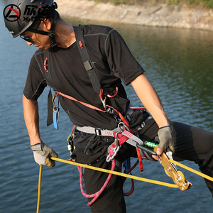 Xinda Half Body Climbing <b>Harness</b> Adjustable For Rock Climbing Mountaineering Rappelling With Safety Belt Design - Product Image 2