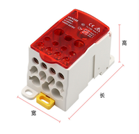 Bloc de bornes à vis en laiton série UKK UKK80A-150A, connecteur de boîtier de jonction pour engrenages de commutation, pour panneau en cuivre, métal, PA, nylon