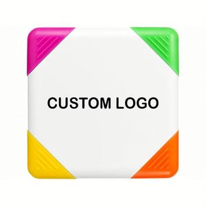 Marqueur surligneur en plastique multicolore non toxique, cadeau promotionnel en gros, logo personnalisé, marqueur Sharpie, surligneur, stylo marqueur - Product Image 2