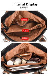 Women Tote Bag Supplier PU Leather Ladies Female Fashion <b>Shoulder</b> Bag Woman Large Capacity Handbags - Product Image 6