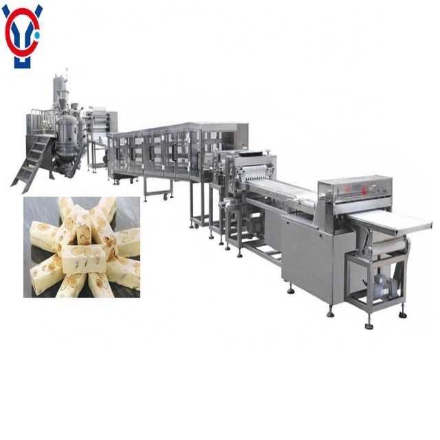 Big Factory Peanut Nougat Making Forming