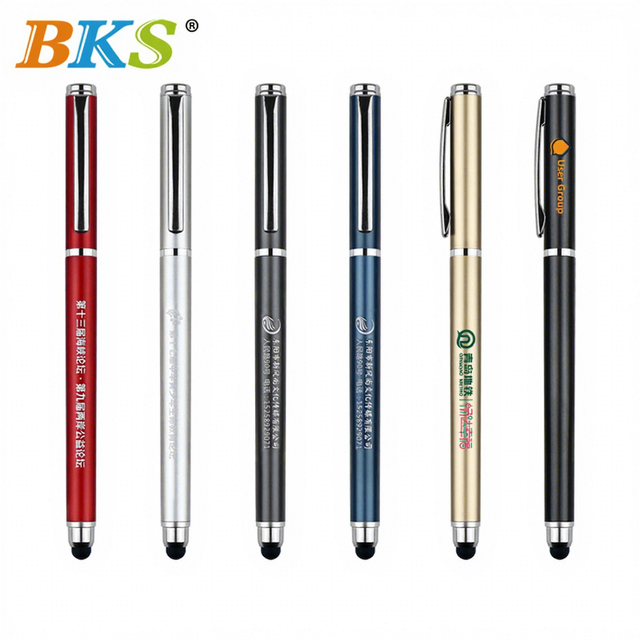 BKS Professional Customizable Stylus Pen Personalized Name on Metal for Office & School 0.5mm Writing Width Promotional Use