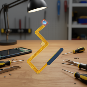 Cable flexible para botón de encendido y huella dactilar para Xiaomi Poco X4 Pro 5G, diseño de barra azul oscuro - Product Image 2