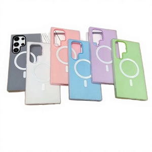 For Silicone Imitation Magnetic <b>Ring</b> Mobile <b>Phone</b> Case Cartoon Design Shockproof Wireless Charging Compatible for Series - Product Image 2