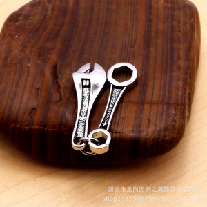 yunnique Stainless Steel Wrench Pendant Necklace For Men And Women Fashion Jewelry <b>Titanium</b> Steel Keychain Accessory - Product Image 4