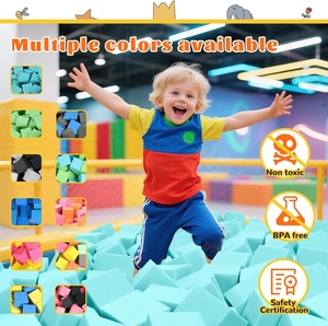 Blocs de mousse et d'éponge Woxin, cube de <span class=keywords><strong>trampoline</strong></span> souple pour aire de jeux intérieure, ensemble de 48 pièces - Product Image 2