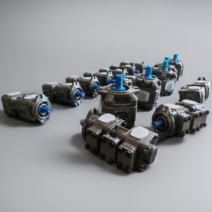 Pompe à huile hydraulique double HG de haute qualité, pompe à engrenages à deux circuits indépendants avec fonction d'économie d'énergie, performance supérieure - Product Image 3