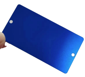 Изготовленная на заказ алюминиевая табличка Заводская анодированная Черная Пластина с металлическим логотипом пустая бирка - Product Image 4