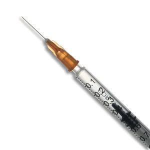 투베르쿨린 루어 슬립 주사기 1mL. 멸균, 일회용, 무라텍스 바늘