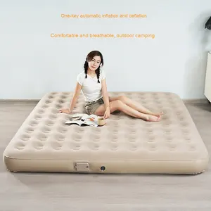 Colchón <span class=keywords><strong>Inflable</strong></span> de PVC Moderno, Portátil, Plegable, con Soporte de Aire, <span class=keywords><strong>Altura</strong></span> <span class=keywords><strong>Individual</strong></span>/Triple, Incorporado, Directo de Fábrica - Product Image 2