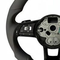 Volant de voiture en cuir personnalisé en stock pour Volkswagen Golf 6 MK6 GTD GTI R Scirocco Polo