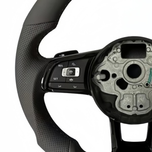 Volant <span class=keywords><strong>de</strong></span> voiture en cuir personnalisé en stock pour Volkswagen Golf 6 MK6 GTD GTI R Scirocco Polo - Product Image 2
