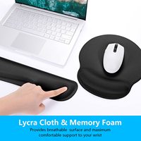 Repose-poignets en mousse à mémoire de forme à motif de dessin animé avec base antidérapante et plateau de clavier résistant aux taches pour usage au bureau