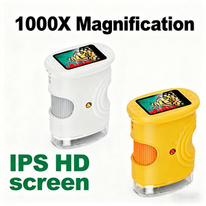 Kính hiển vi kỹ thuật số cho trẻ em, có thể tùy chỉnh bán buôn, kính lúp kỹ thuật số 8 đèn LED, 2MP, màn hình IPS 2 inch, độ phóng đại 1000X, kính hiển vi cầm tay di động cho trẻ em - Product Image 1