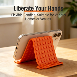 Flexible General Purpose Phone Stand Soft Rubber <b>Foldable</b> <b>Desk</b> Mount Carabiner Part Z7 for Phone Holder Portable Multi-Function - Product Image 4