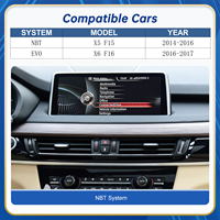 Écran CarPlay Linux 10,25''/12,3'' pour BMW X5 F15/X6 F16 (2014-2017) Système NBT/EVO Résolution 2400x900 CarPlay sans fil Android Auto