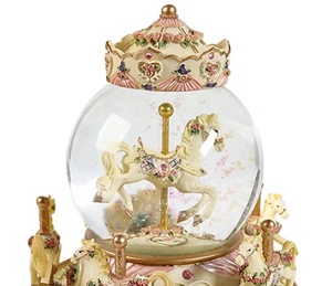 Nuovo stile creativo Merry Go rotondo di alta qualità all'ingrosso classico <span class=keywords><strong>carillon</strong></span> palla di cristallo giocattolo personalizzato carousel horse <span class=keywords><strong>carillon</strong></span> - Product Image 5