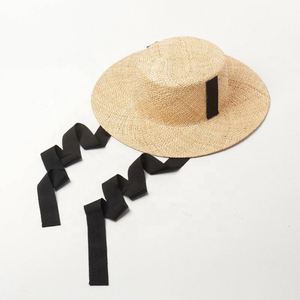 Chapeau Canotier en Paille Naturelle Personnalisé de Haute Qualité Nouveauté Été <span class=keywords><strong>2022</strong></span> avec Ruban de Mentonnière pour Fête en Plein Air, Voyage, Usage Quotidien Décontracté – Style Image - Product Image 5
