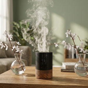 Quemador de Incienso de Madera de Acacia Ecológico Premium, Elegante, Hecho a Mano, Duradero, 100% Natural, con Aroma a Flor de Azahar - Product Image 1