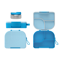 Hoge kwaliteit draagbare vierkante magnetronbestendige bento picknick voedsel fruit servies opbergdoos 1-3L capaciteit voor lunchbox