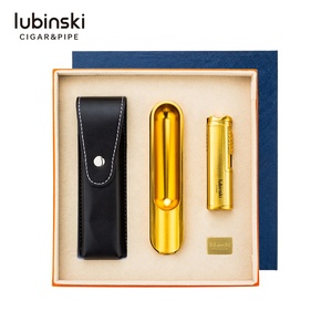 2020 portable cigar accessories gift set wholesale lighter and ashtray and cigar punch cutter 3 in 1with gift box