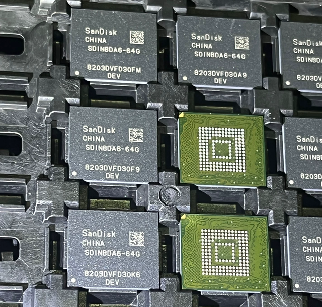 Original SanDisk SDINBDA6-64G-ZA1 64GB EMMC 5.1 HS400 Automotive Embedded Flash Memory IC