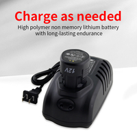 Chargeur de batterie lithium 12V pour perceuse portative, visseuse électrique, marteau électrique, meuleuse d'angle, chargeur de base et accessoires