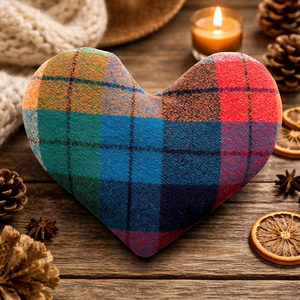 Customized Heart Shaped Plaid <b>Sleep</b> Eye Mask Soft Comfortable Travel Nap Relaxation Gift Tartan Eye Mask - Product Image 1