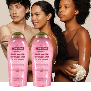 GREENLEM Niacinamide Rose Sea Salt Moisturizing Whitening Deep Cleansing Body Wash Bath Shower Gel for Normal Skin Female Adults - Product Image 2